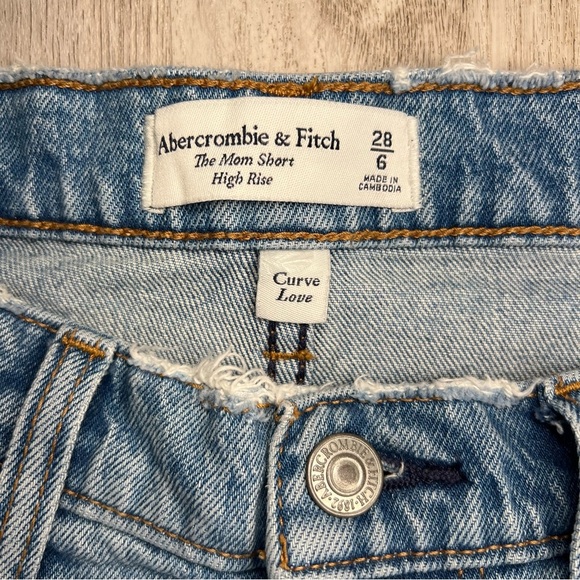 Abercrombie And Fitch The Mom‎ Shorts High Rise Curve Love Size 28/6 - Picture 8 of 9